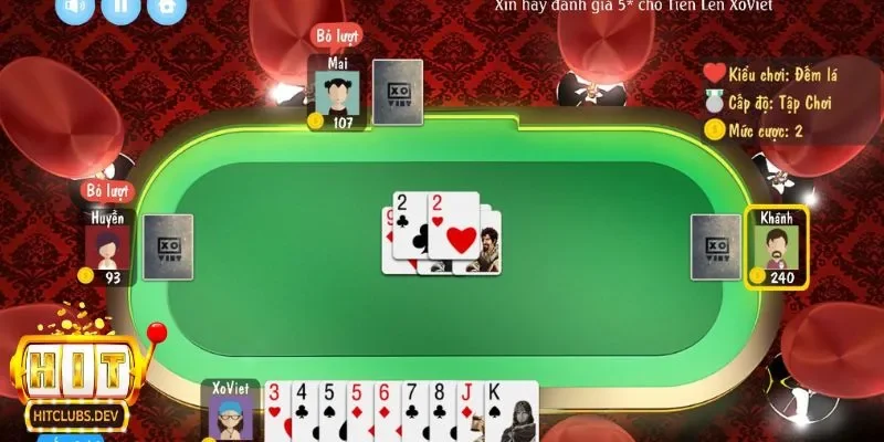 Sự cuốn hút của game bài tiến lên tại Hitclub